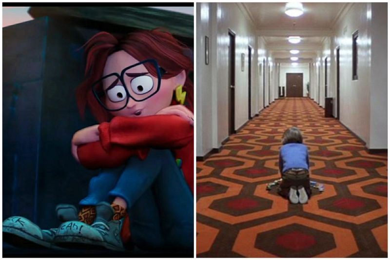 Katie's Creepy Carpet Socks in The Mitchells vs. the Machines