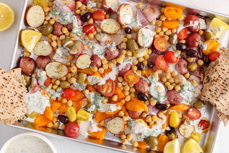 Mediterranean Chickpea Bake