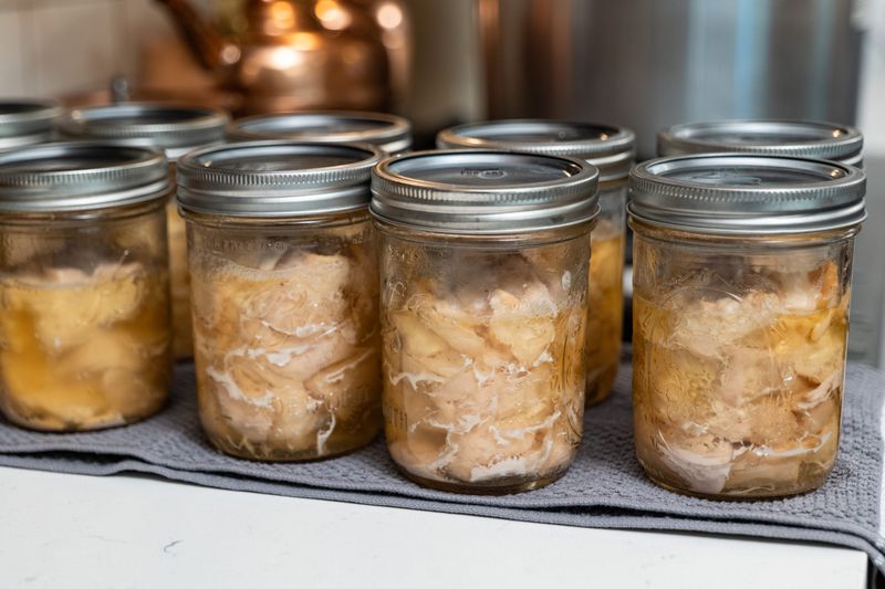 Tasting Home-Canned Foods Right After Processing