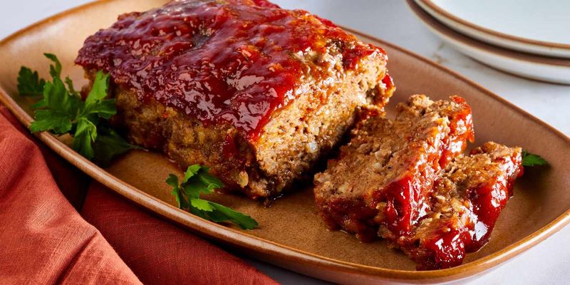 Meatloaf with Ketchup Glaze