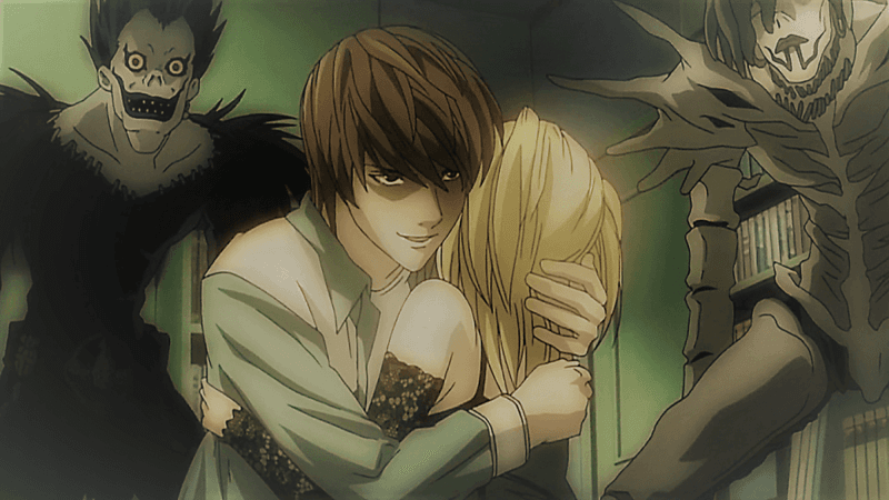 Light Yagami and Misa Amane (Death Note)