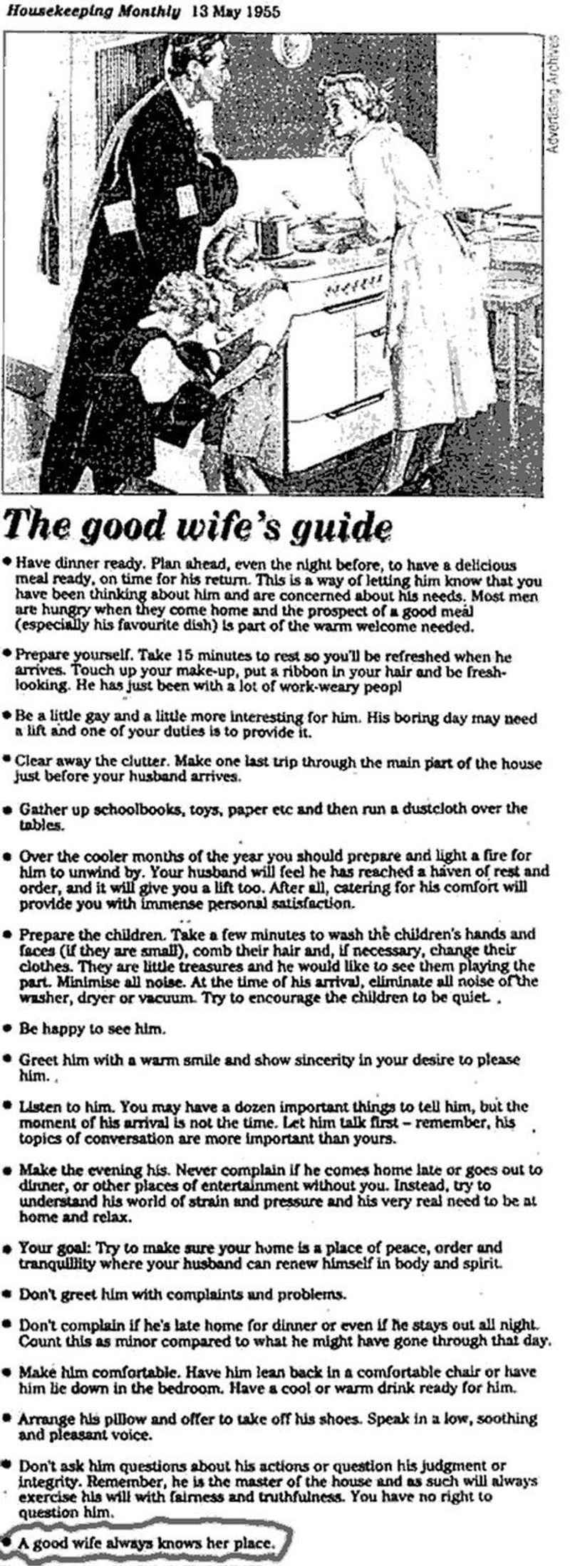 Women Were Judged by a Very Specific Rulebook