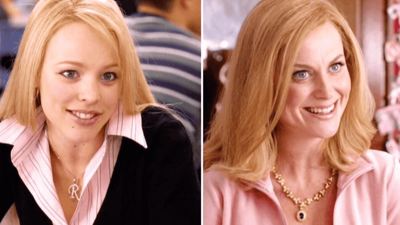 Amy Poehler and Rachel McAdams in Mean Girls (2004)