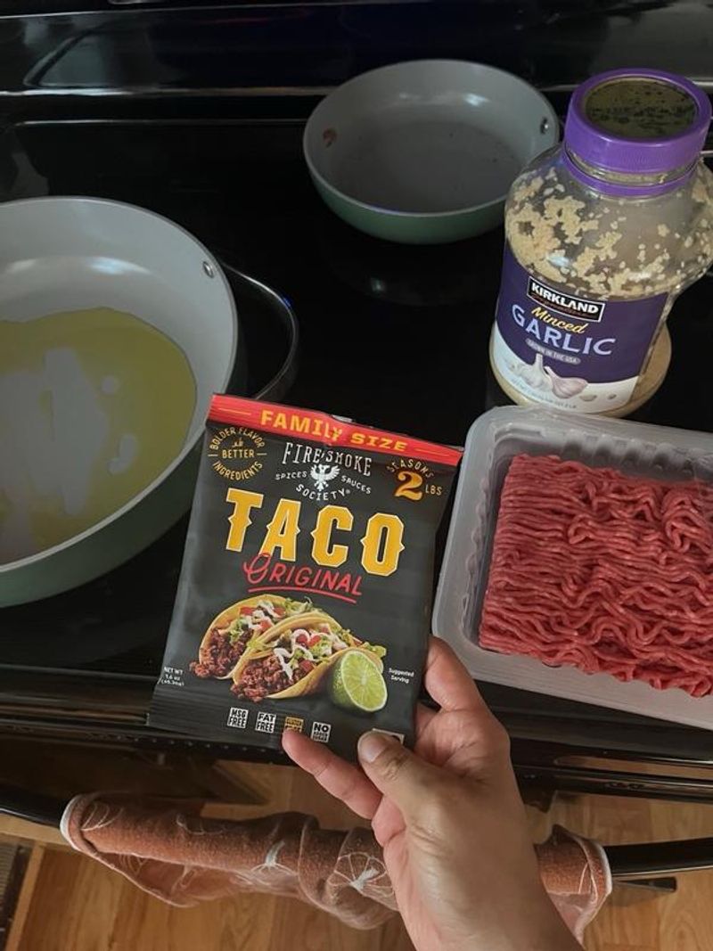 Avoid: Ground Beef Tacos with Packaged Seasoning