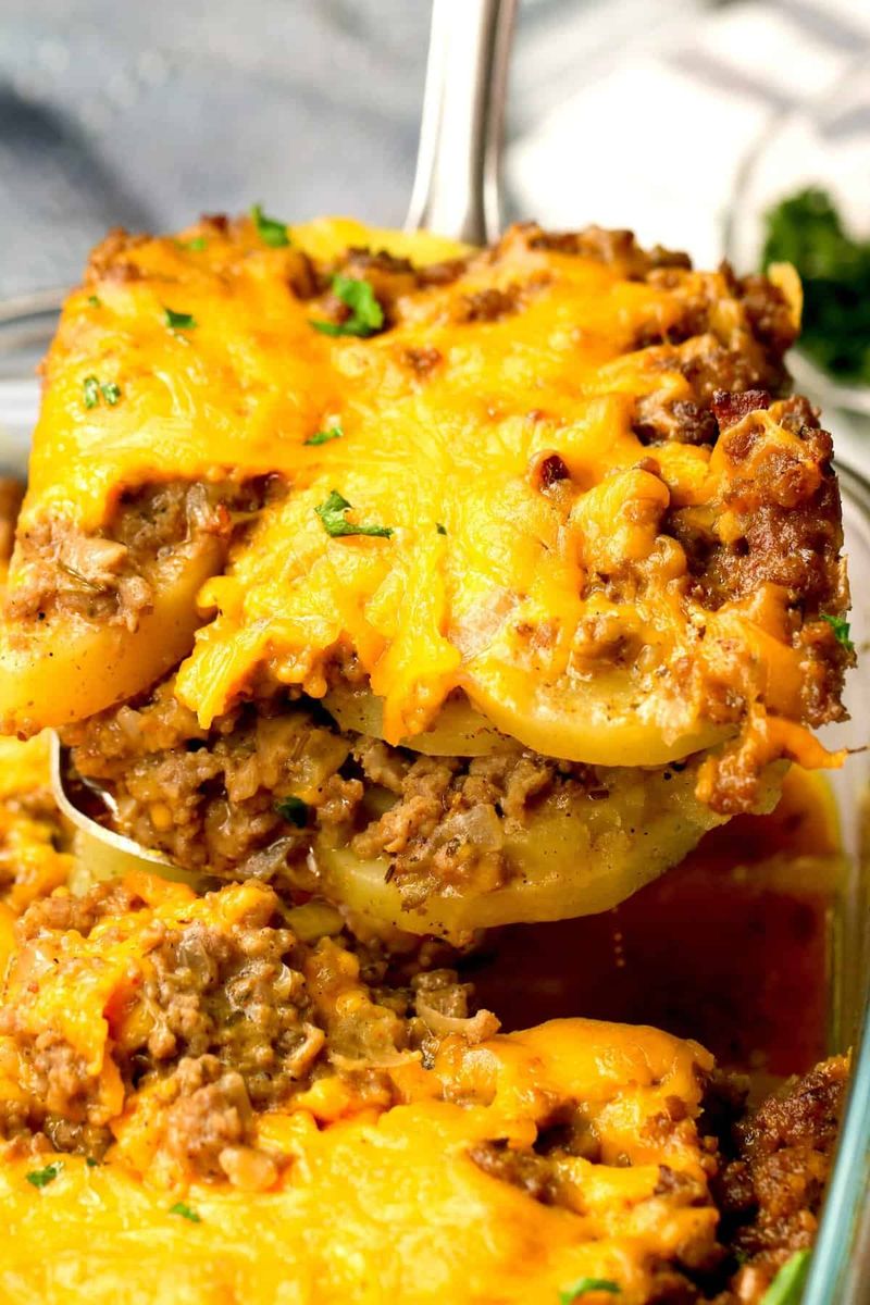 Hamburger Potato Casserole
