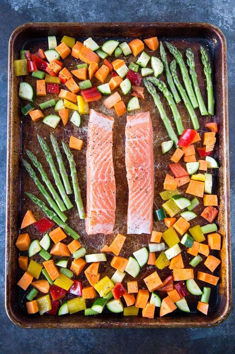 Sheet Pan Mediterranean Salmon Bowls