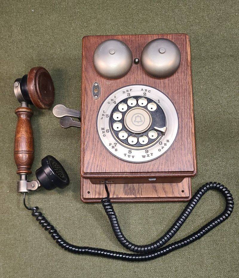 Talking on the Kitchen Wall Phone