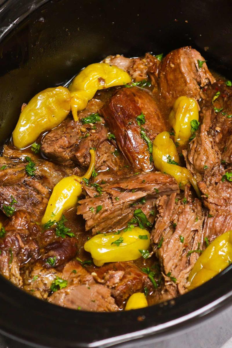 Slow Cooker Mississippi Pot Roast