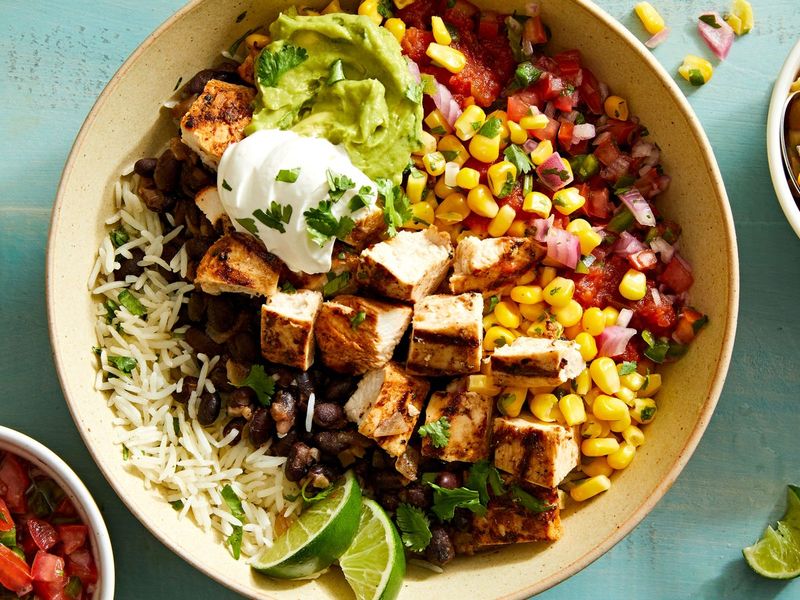 Chipotle-Style Chicken Burrito Bowls