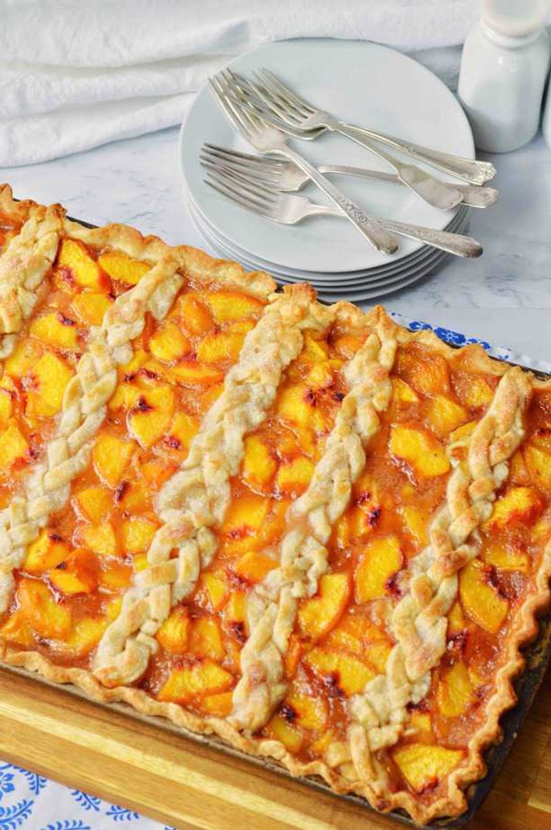 Peach Slab Pie