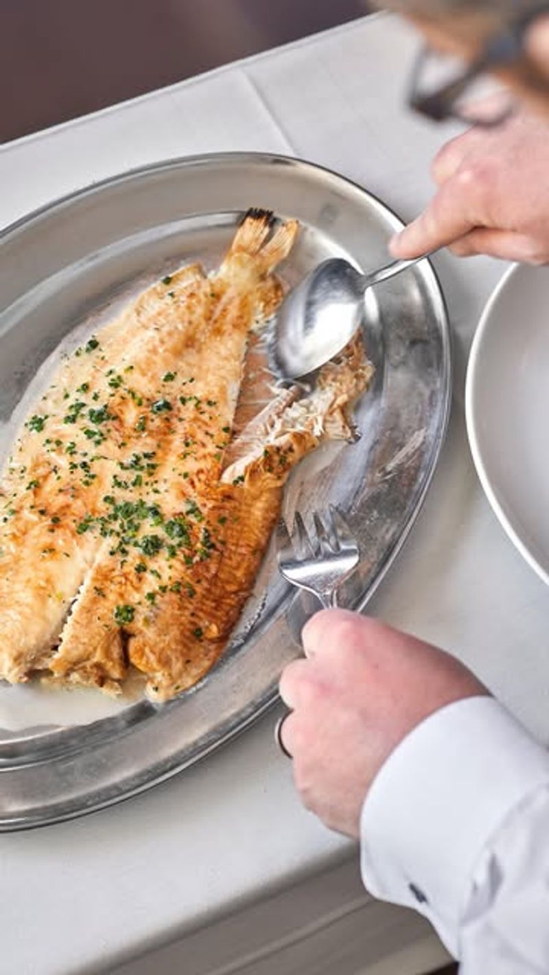 Poached Salmon and Dover Sole