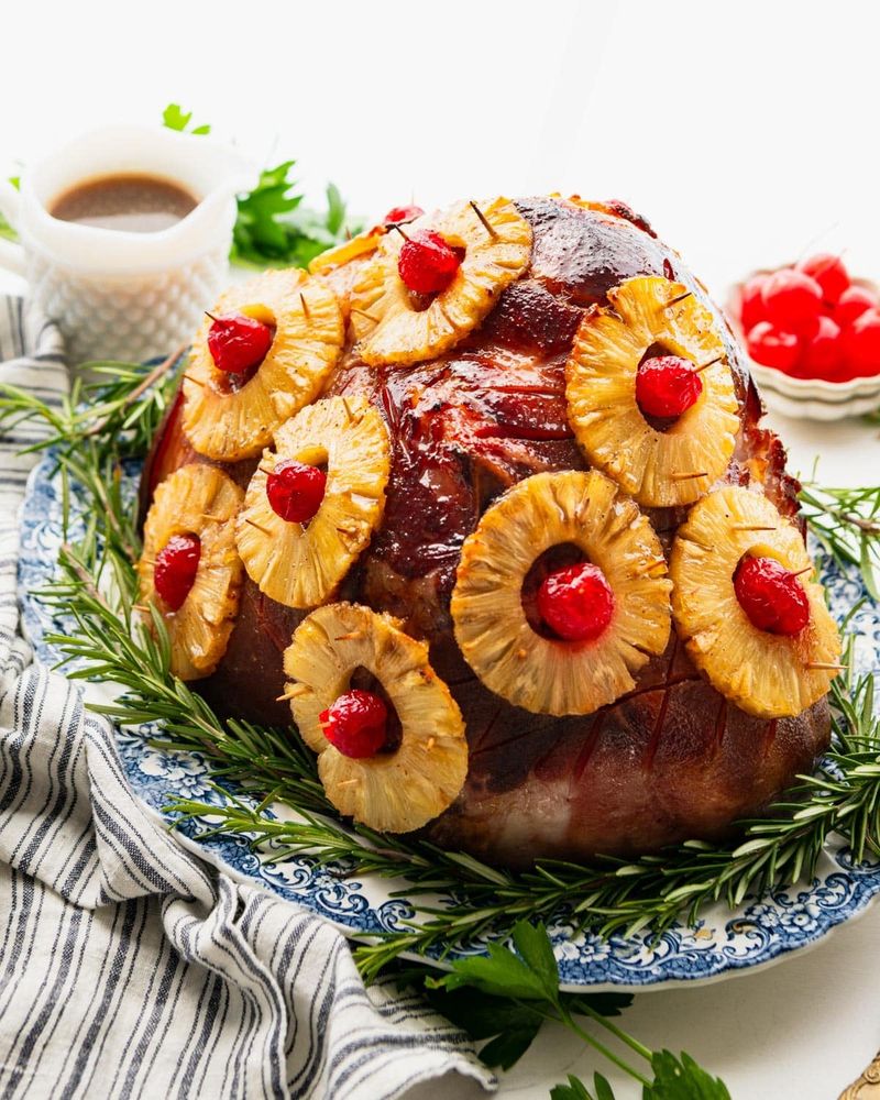 Baked Ham with Pineapple