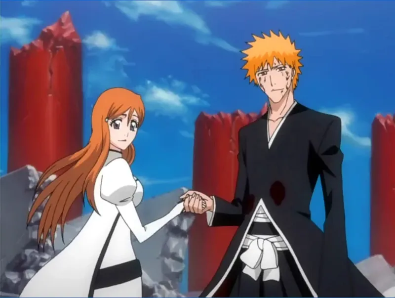 Ichigo Kurosaki and Orihime Inoue (Bleach)