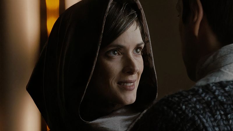 Winona Ryder and Zachary Quinto in Star Trek (2009)