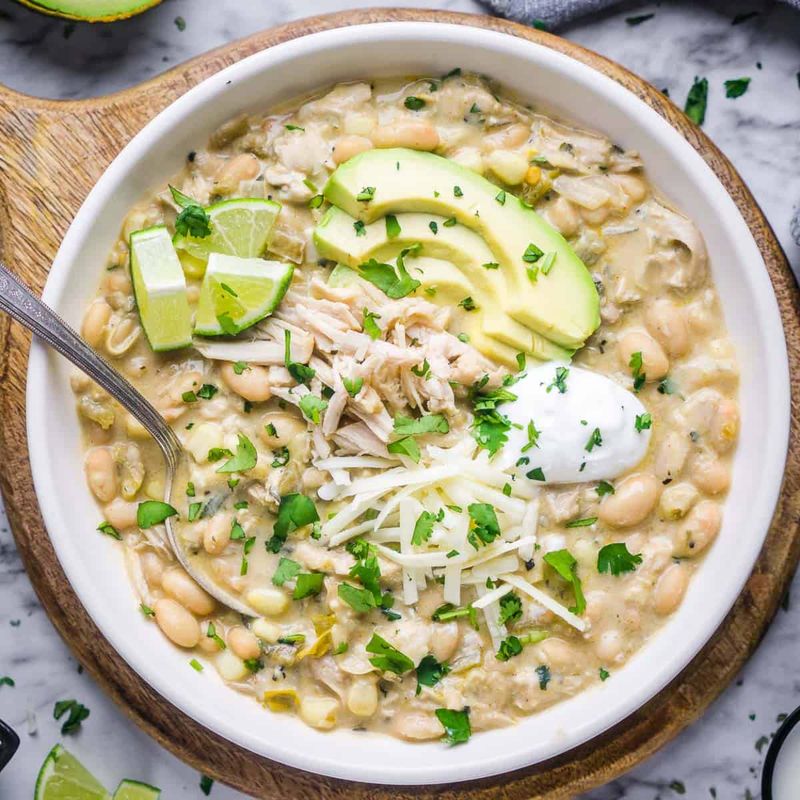 Slow Cooker White Chicken Chili