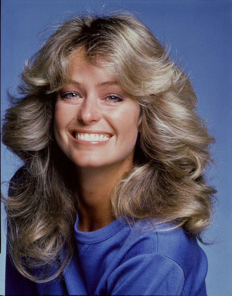 The Iconic Farrah Flip Bridal Hairstyle