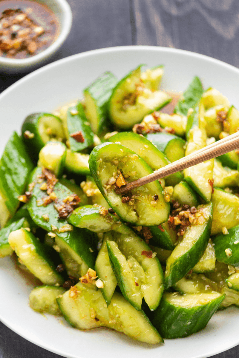 Smashed Cucumber Salad