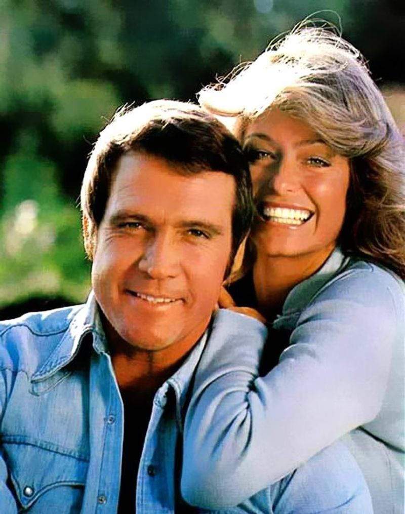 Farrah Fawcett and Lee Majors