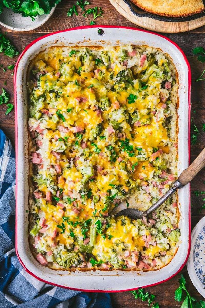 Ham and Broccoli Rice Casserole