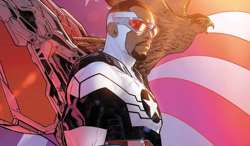 Falcon as Captain America: Wings Without the Serum