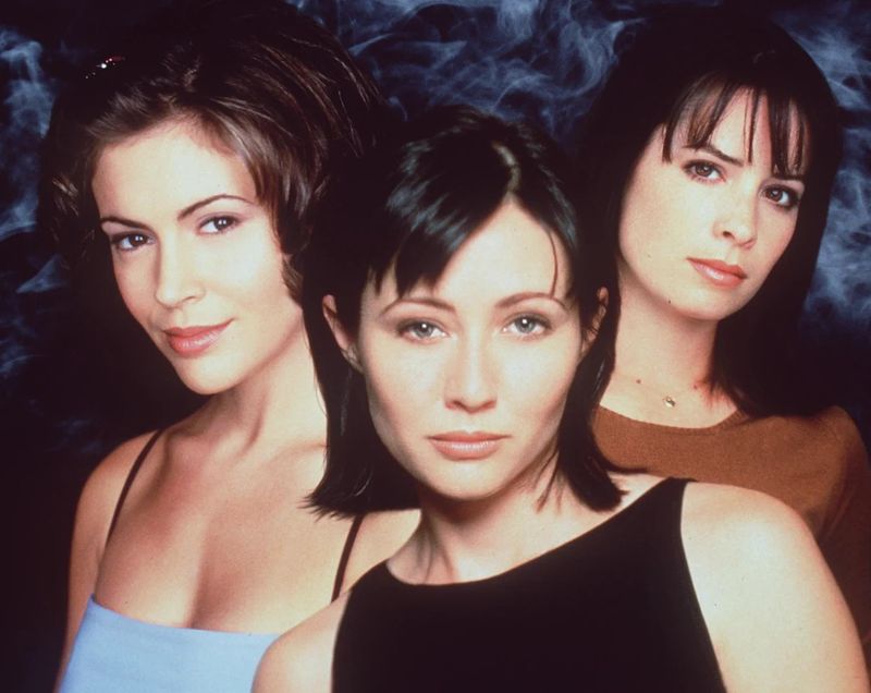 Shannen Doherty and Alyssa Milano on Charmed