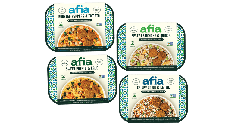 Afia Roasted Peppers & Tomato Mediterranean Falafel Bowl