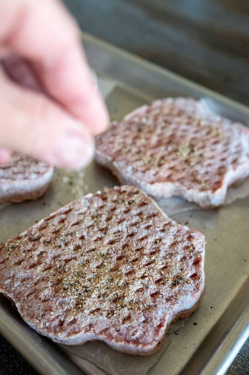 Partially Thaw the Patty Before Adding Dry Spices