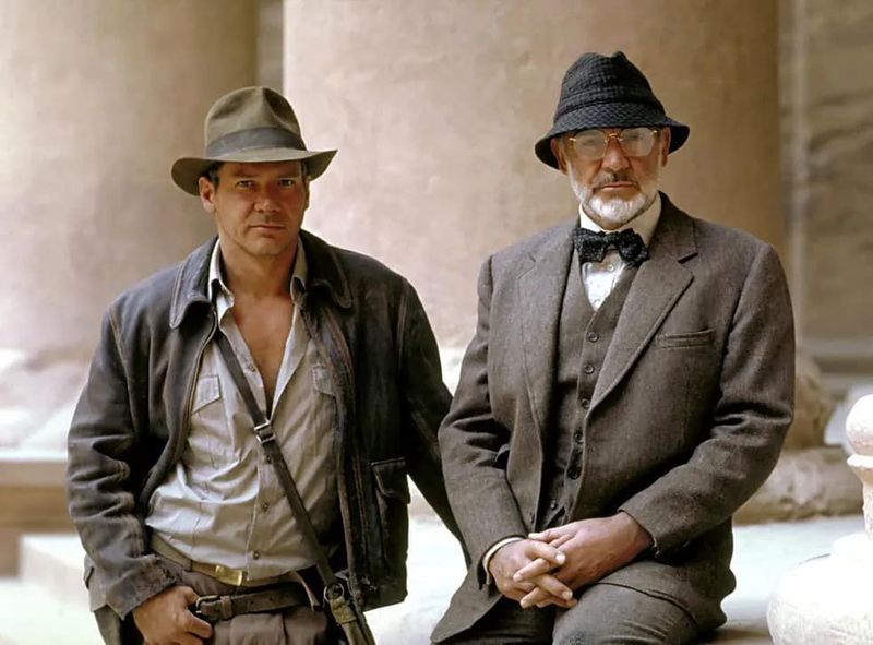Sean Connery and Harrison Ford in Indiana Jones and the Last Crusade (1989)