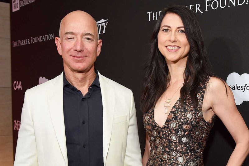 Jeff Bezos and MacKenzie Scott