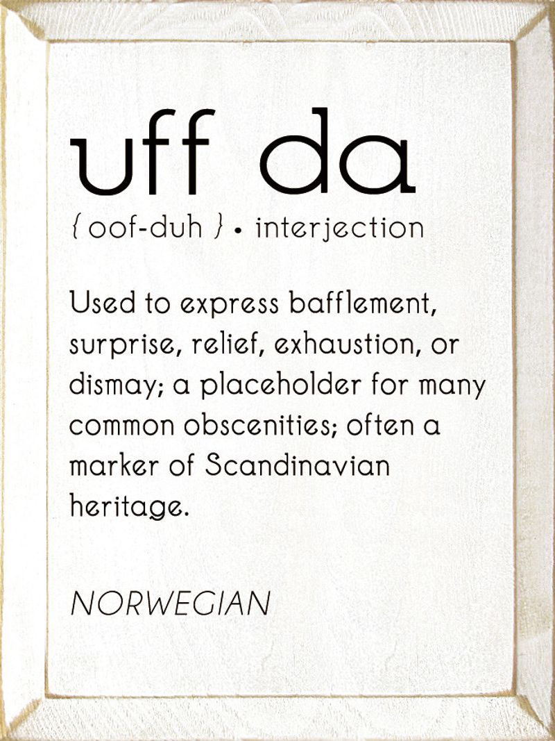 Uff Da!