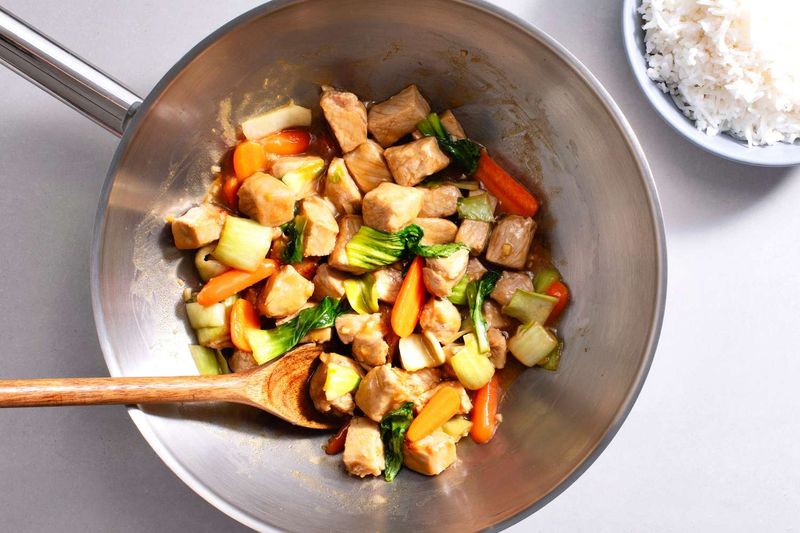 Orange Pork Chop Stir-Fry