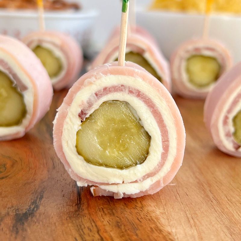 Ham and Pickle Roll-Ups