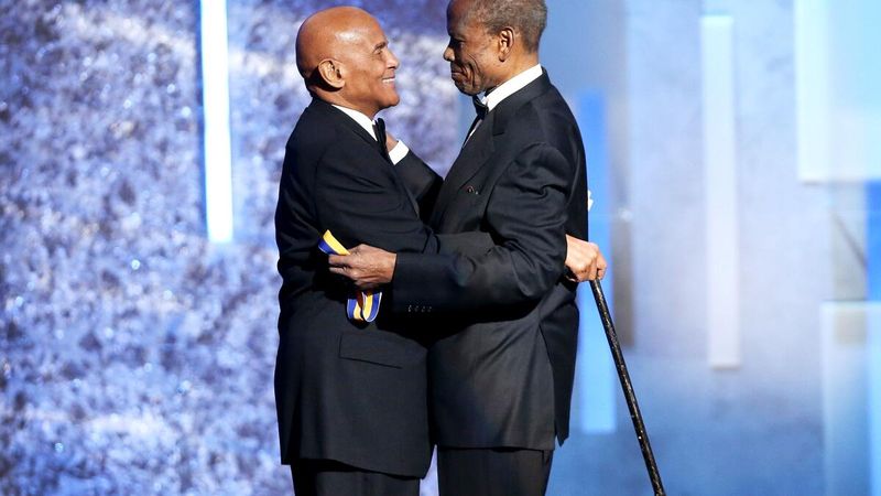 Harry Belafonte and Sidney Poitier