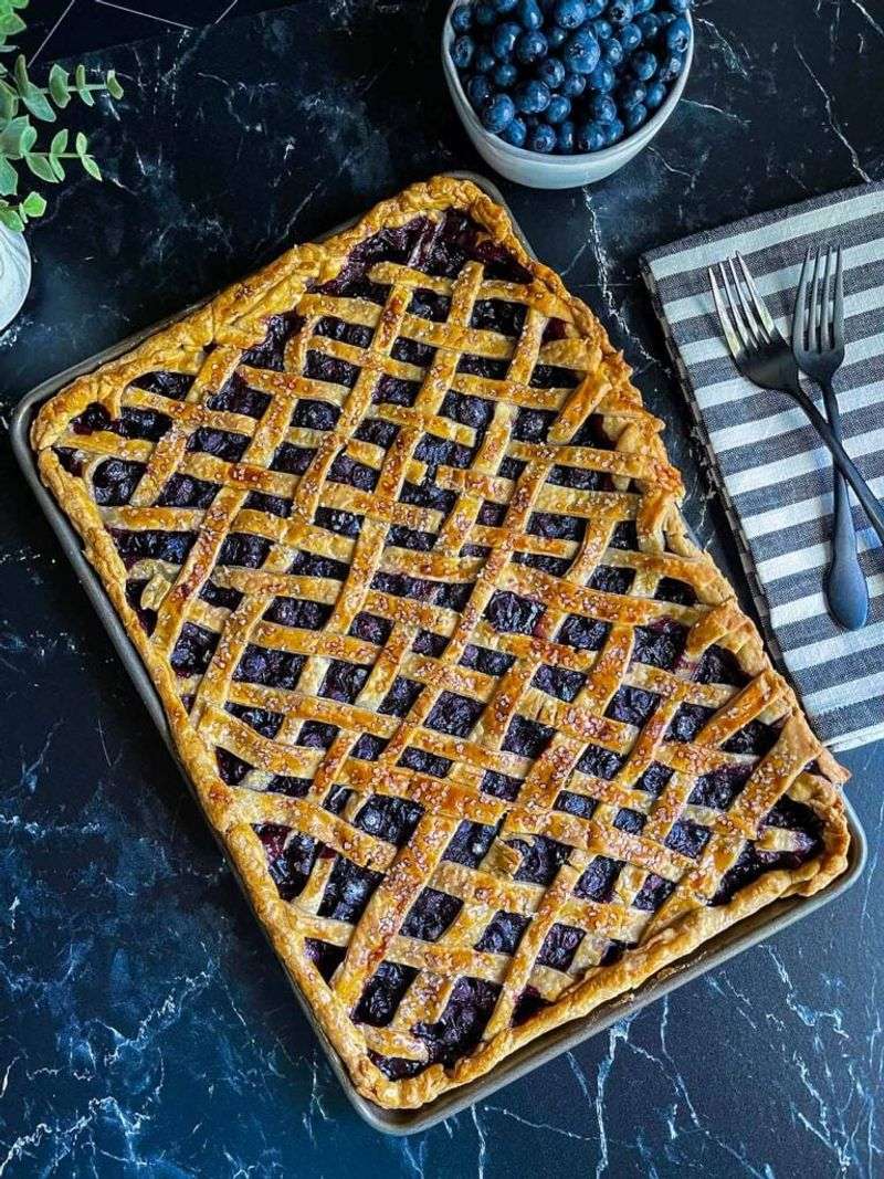 Blueberry Slab Pie