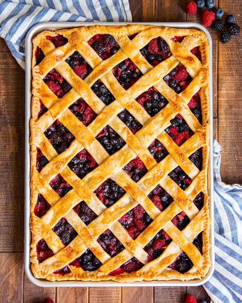 Mixed Berry Slab Pie