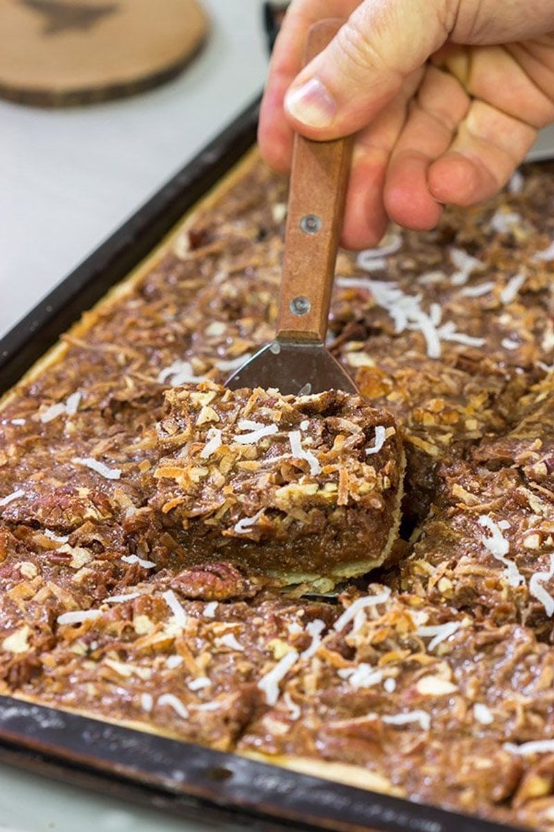German Chocolate Slab Pie