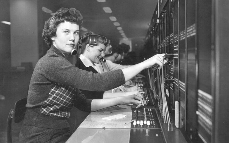 The Telephone Operator Connecting the Town