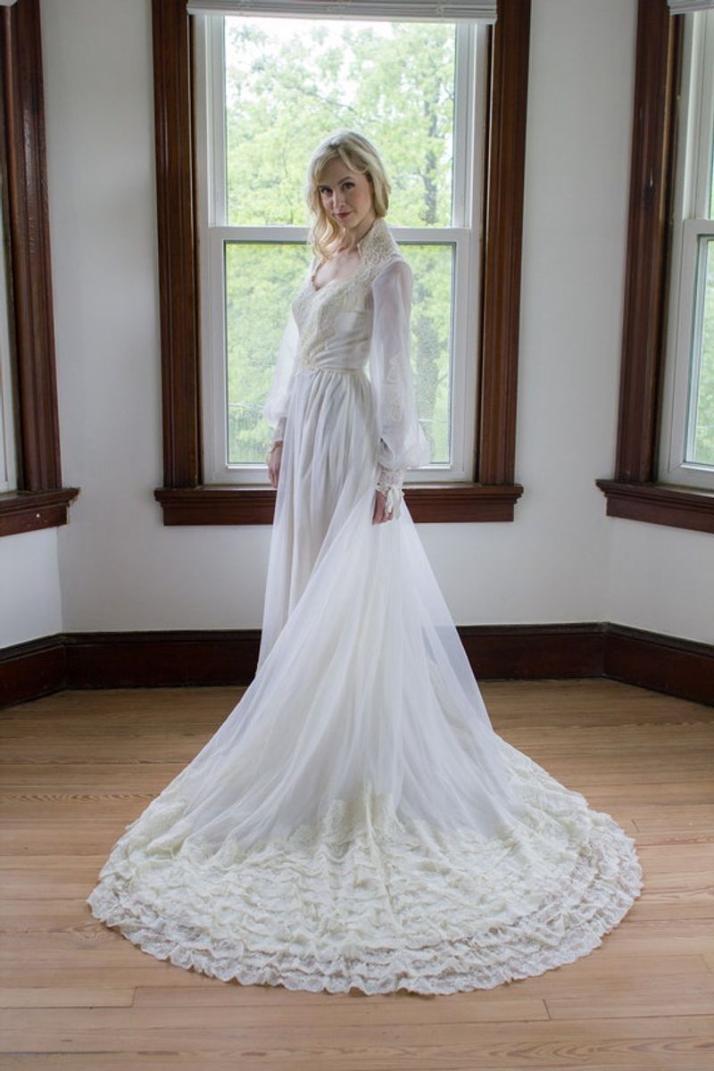 Lace and Prairie-Inspired Wedding Dresses