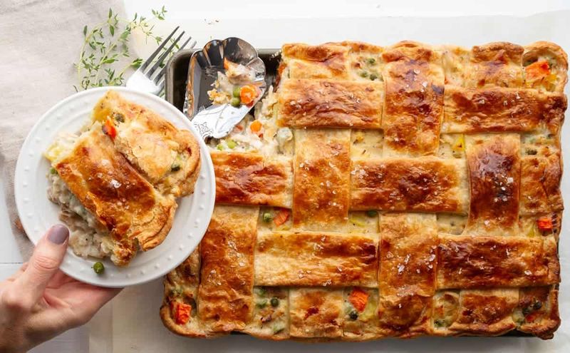 Chicken Potpie Slab Pie