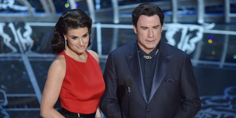 John Travolta Butchers Idina Menzel's Name