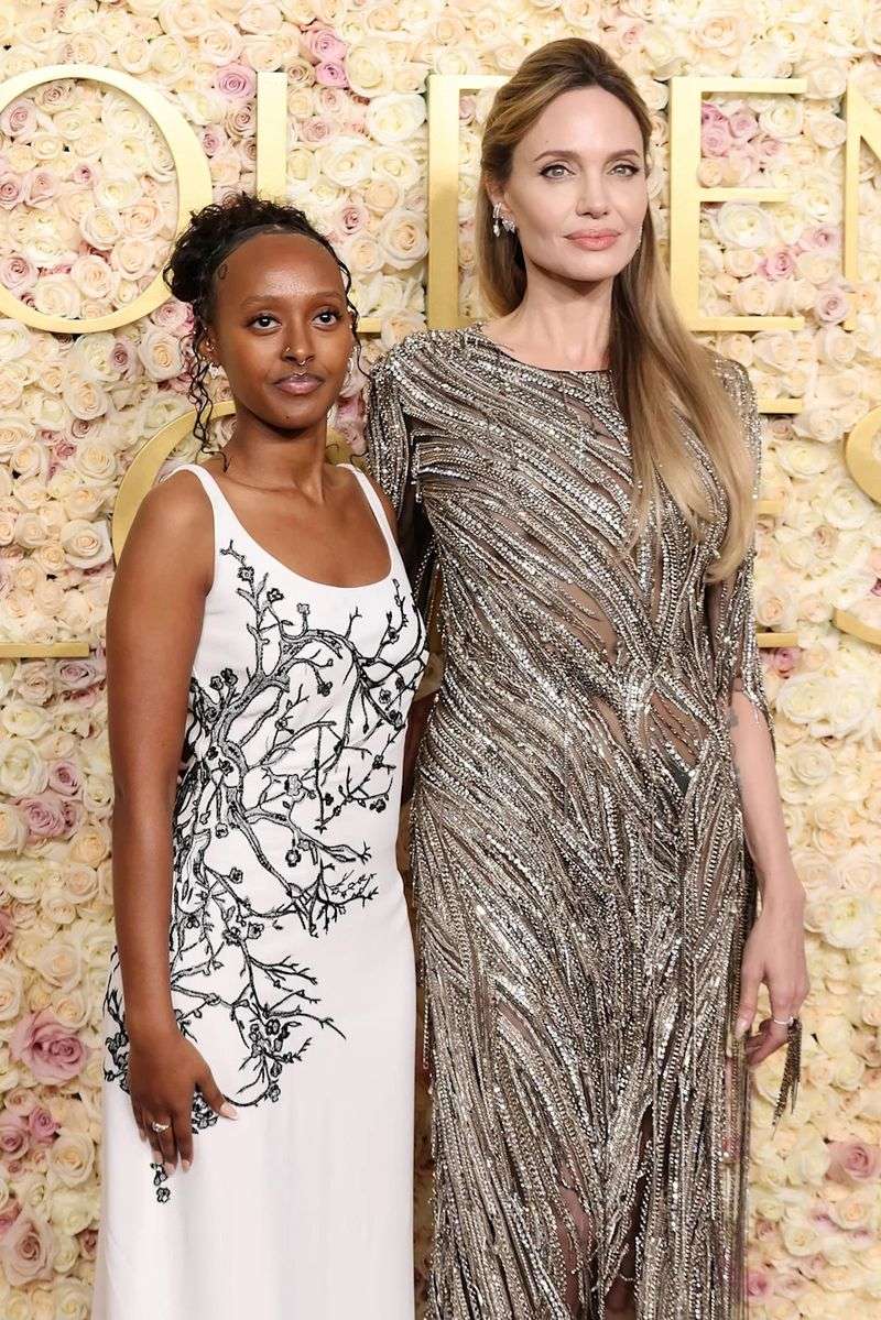 Angelina Jolie and Knox Jolie-Pitt / Zahara Marley Jolie