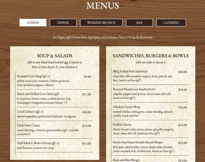 A Menu That Tries to Do Absolutely Everything