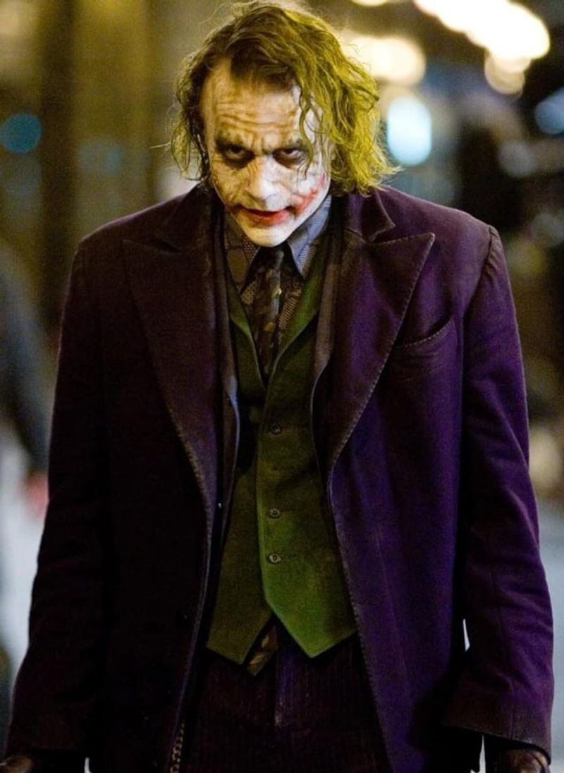 Heath Ledger as The Joker in The Dark Knight