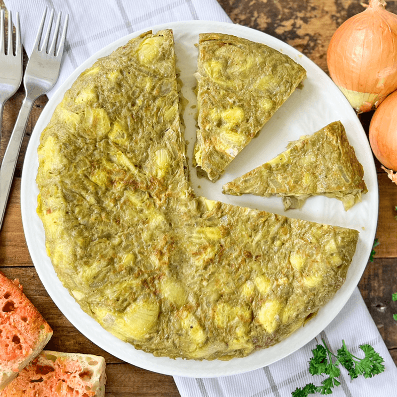 Tortilla de Alcachofas (Artichoke Omelet)
