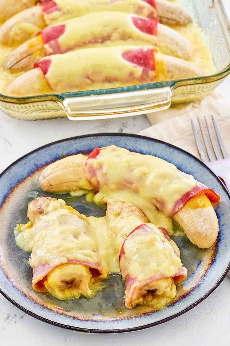 Ham Banana Rolls