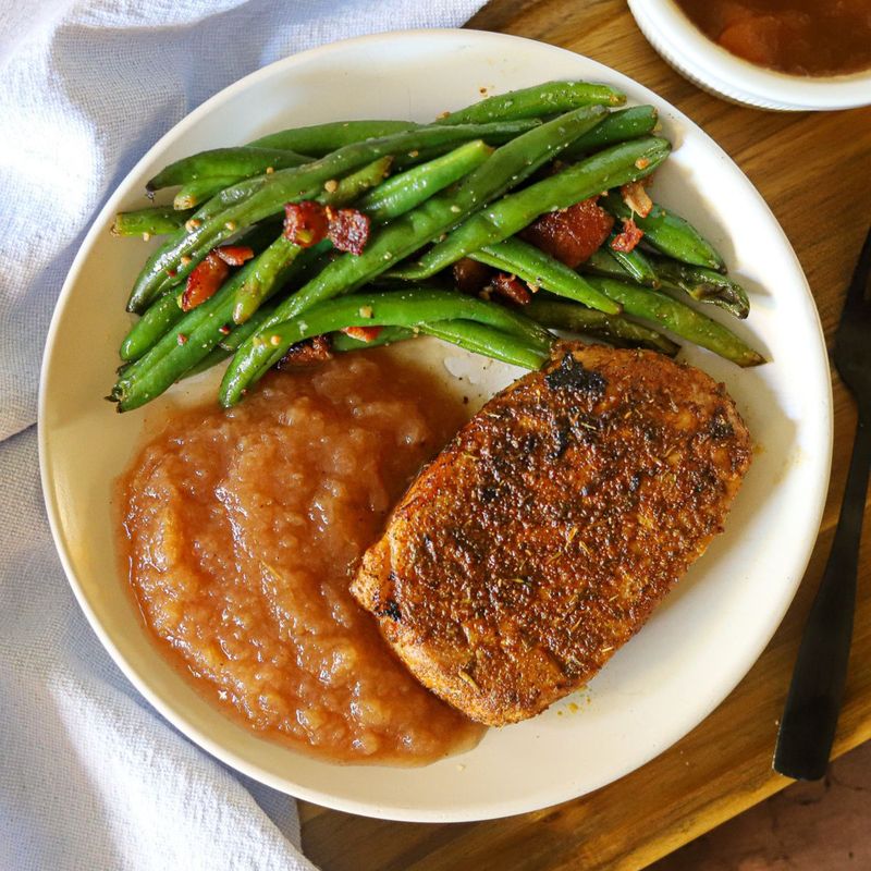 Pork Chops and Applesauce