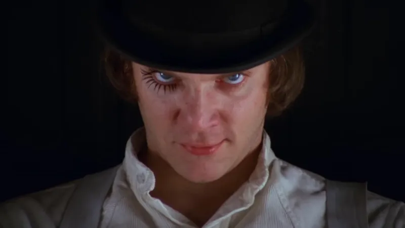 Malcolm McDowell as Alex DeLarge (A Clockwork Orange)