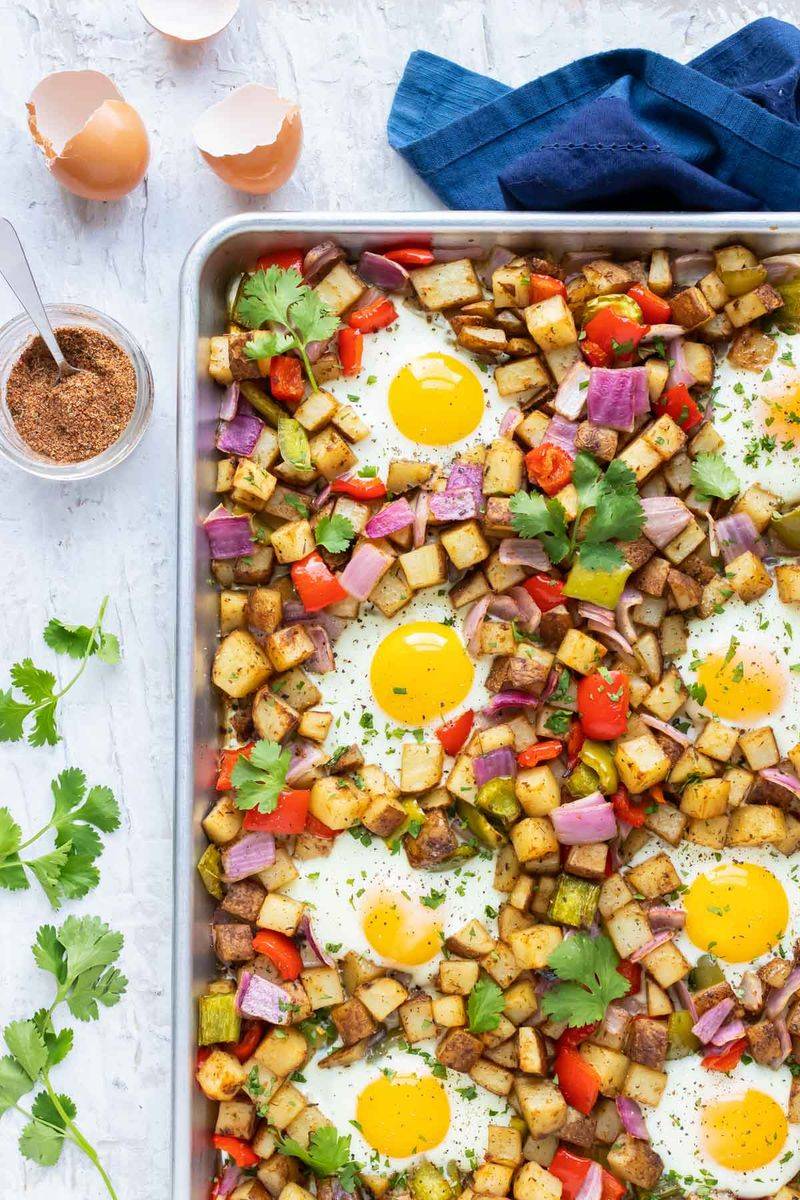 Breakfast Hash Tin with Eggs