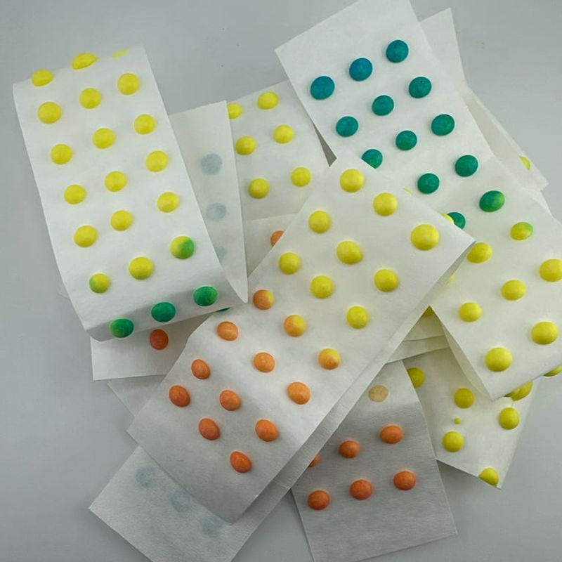 Candy Buttons on Paper Tape