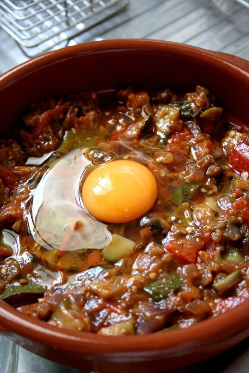 Pisto con Huevo (Spanish Ratatouille with Egg)